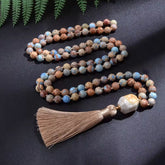 Collier Mala en Jaspe Impérial + Bracelet Offert